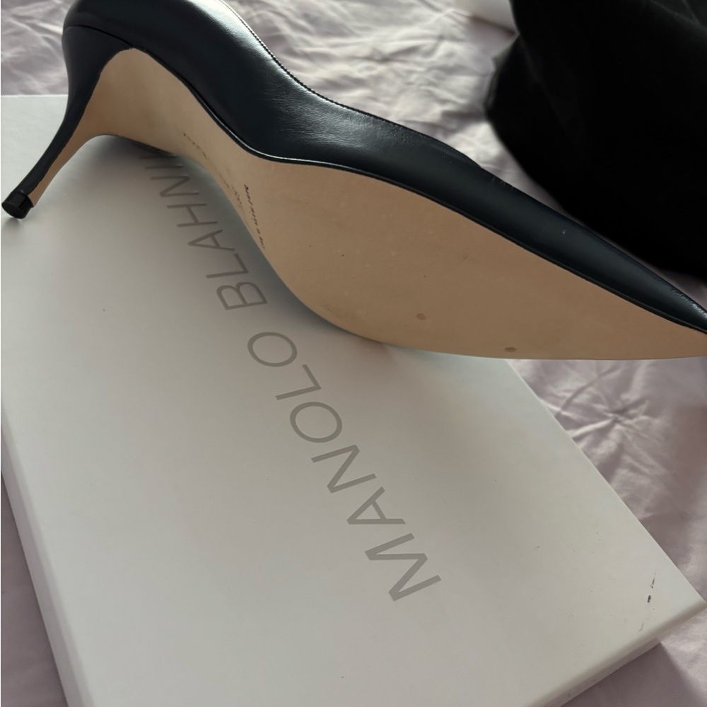 Manolo Blahnik Gray Stiletto Heels